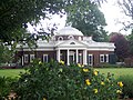 Monticello látképe a kertjeiből