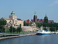 Sungai Oder di Szczecin, Polandia.