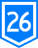 Route 26 shield}}