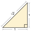 Diagram of a right triangle