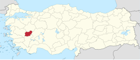 Pozicija provincije Uşak na karti Turske