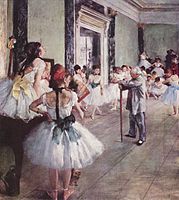 Clase de baile (1875), de Edgar Degas, Musée d'Orsay, París.