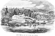 1813-as rajz a Fort Astoriáról