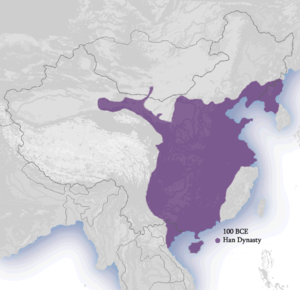 Dinastia Han în 100 î.Hr.