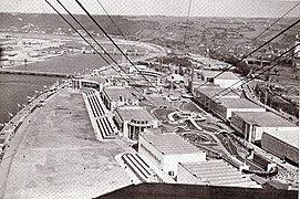 Vista de la Exposición Internacional de Lieja (1939) desde el teleférico (1939)
