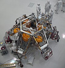 Curiosity sky crane at the JPL