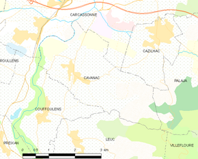 Poziția localității Cavanac