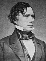 Black-and-white photographic portrait of Franklin Pierce