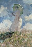 Vrouw met parasol, Monet