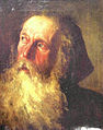 Portret van een monnik door Frans Hermesdorf (1854-1904)