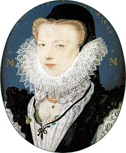 La esposa de Hilliard, Alice, un ejemplo de la influencia del arte francés en su obra, 1578