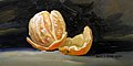 Peeled Orange by David Fairrington, oil, 2010.