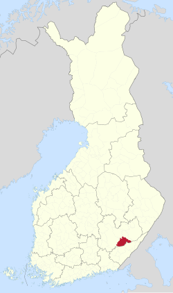 Location of Puumala in Finland