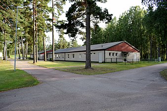 Försvarsmedicincentrum före detta kasernetablissement i Hammarö.