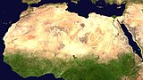 Satellitnaufnaum vu da Sahara-Wüstn