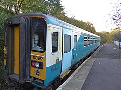 The train leaving Knucklas station... - geograph.org.uk - 5961340.jpg