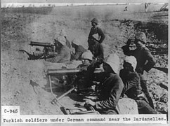 Turkish soldiers under German command near the Dardanelles LCCN2010646029.jpg