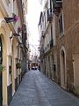 Alghero - tarihsel sehirde eski sokak