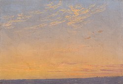Evening with clouds 1824