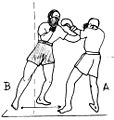 A left bolo punch in counterpunch