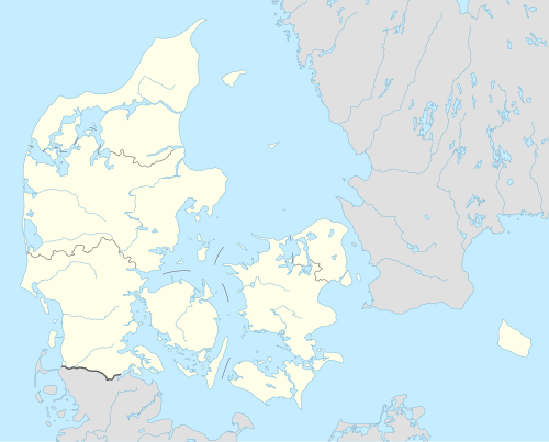 Location of the 2023-24 Damehåndboldligaen teams