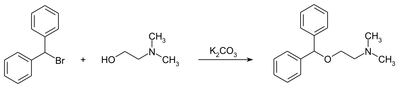 Diphenhydramine synthesis 01