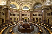 La salle de lecture principale du Thomas Jefferson Building