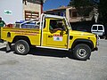 Camion-citerne feu de forêt léger six cents litres de patrouille de prévention État Landrover Defender de la DDAF du Var en 2007.