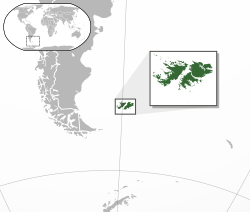 Местоположение на Фолкландските острови