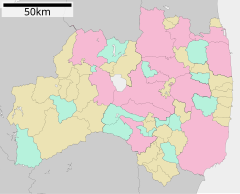 福島県立只見高等学校の位置（福島県内）