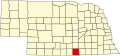 State map highlighting Webster County