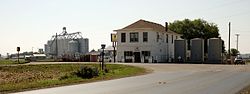 Grain elevator and Midland Farm Store