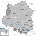 De gemeenten in de Landkreis Celle