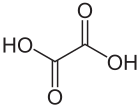 Struktur formula asid oksalik