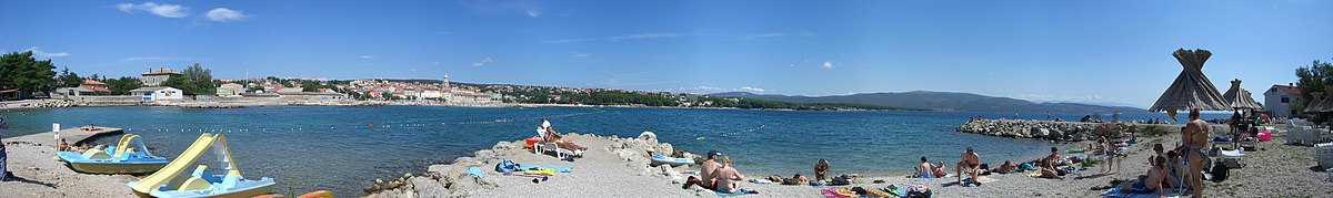 Panorama plaže Porporela.
