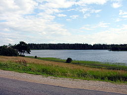 Vy över sjön Plateliai i Žemaitija nationalpark.