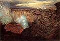 'Kilauea Caldera', oil on canvas painting by Ernst William Christmas, 1916-1918