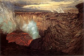 Kilauea Caldera, Ernst William Christmas, 1916–18