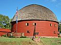 „The Round Barn“ restaurierte historische Rundscheune in Arcadia (Oklahoma)