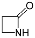 Trihidroazeta-2-ona, azetidina-2-ona o propano-3-lactama.