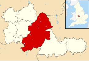 Birmingham în interiorul Angliei și West Midlands