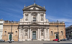 Fachada de la iglesia de Santa Susana (1585-1603), Roma, obra de Carlo Maderno