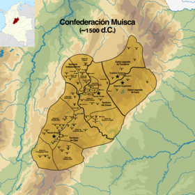 Localização de Confederação Chibcha/Muísca