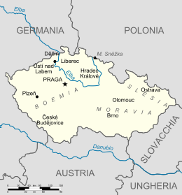 Repubblica Ceca - Cechia - Mappa