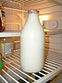 A modern British Milk bottle owned by Dairy Crest.