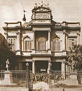 La antigua sede de la Facultad de Derecho y Ciencias Sociales (hoy el Museo etnográfico Juan B. Ambrosetti) en 1905.
