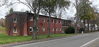 The museum seen from the street. Museet sett från gatan.