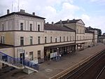 Krzyż Wielkopolskis station, en viktig järnvägsknut på linjen.