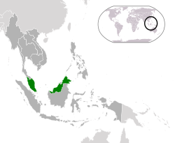 Location of Malaysia