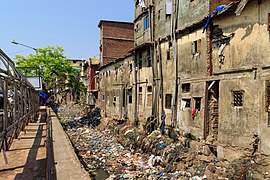 A slum near Bandra railway station